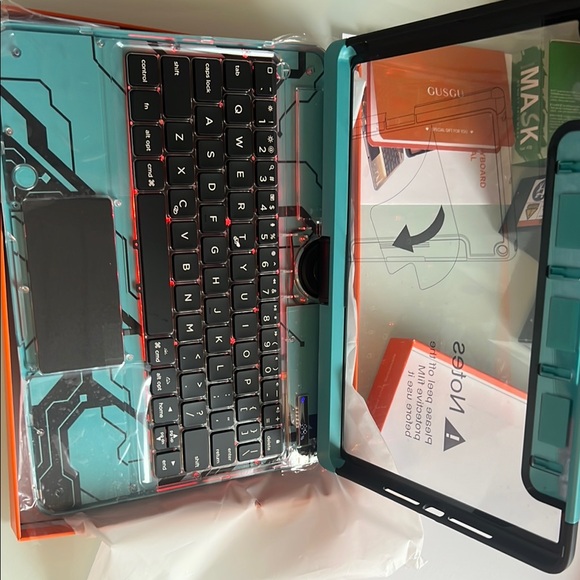 Blue Tablet Keyboard Case